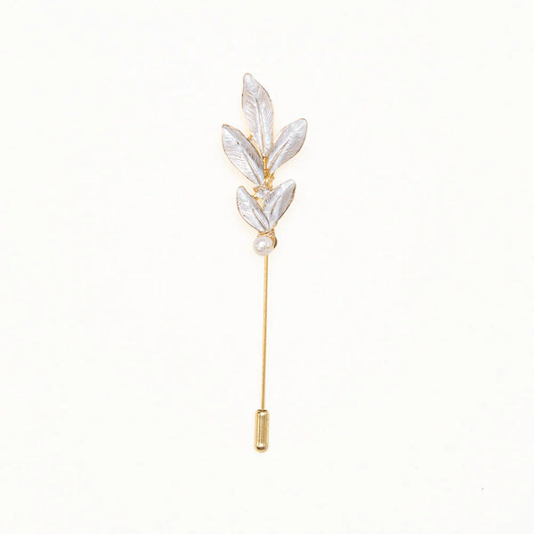 Boutonniere Hoja & Perla