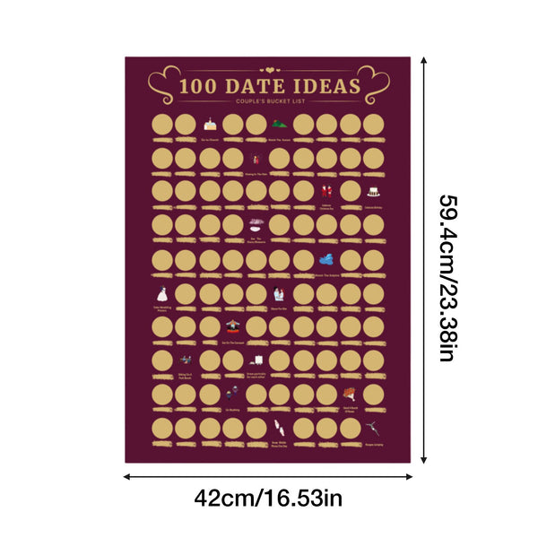 Poster 100 Dates Ideas