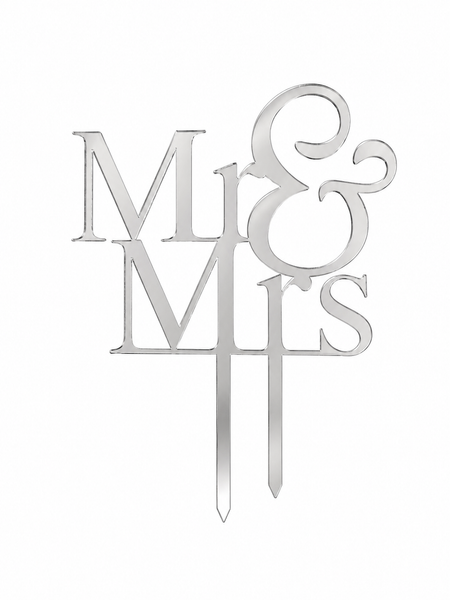 Cake Topper Mr & Mrs