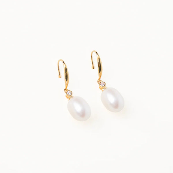 Joyería Aretes Perla Oro