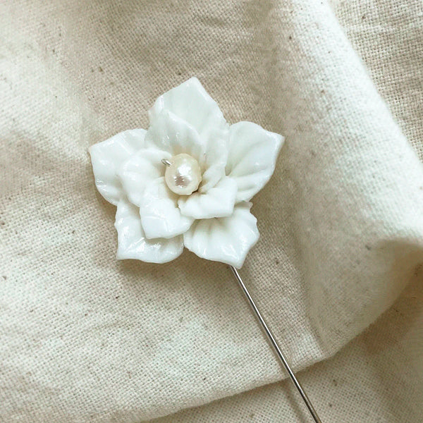 Boutonniere Flor y Perla