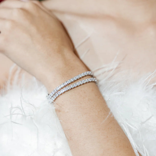 Joyería Pulsera Moissanitas Plata